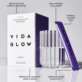 Vida Glow Natural Marine Collagen Sachets Blueberry