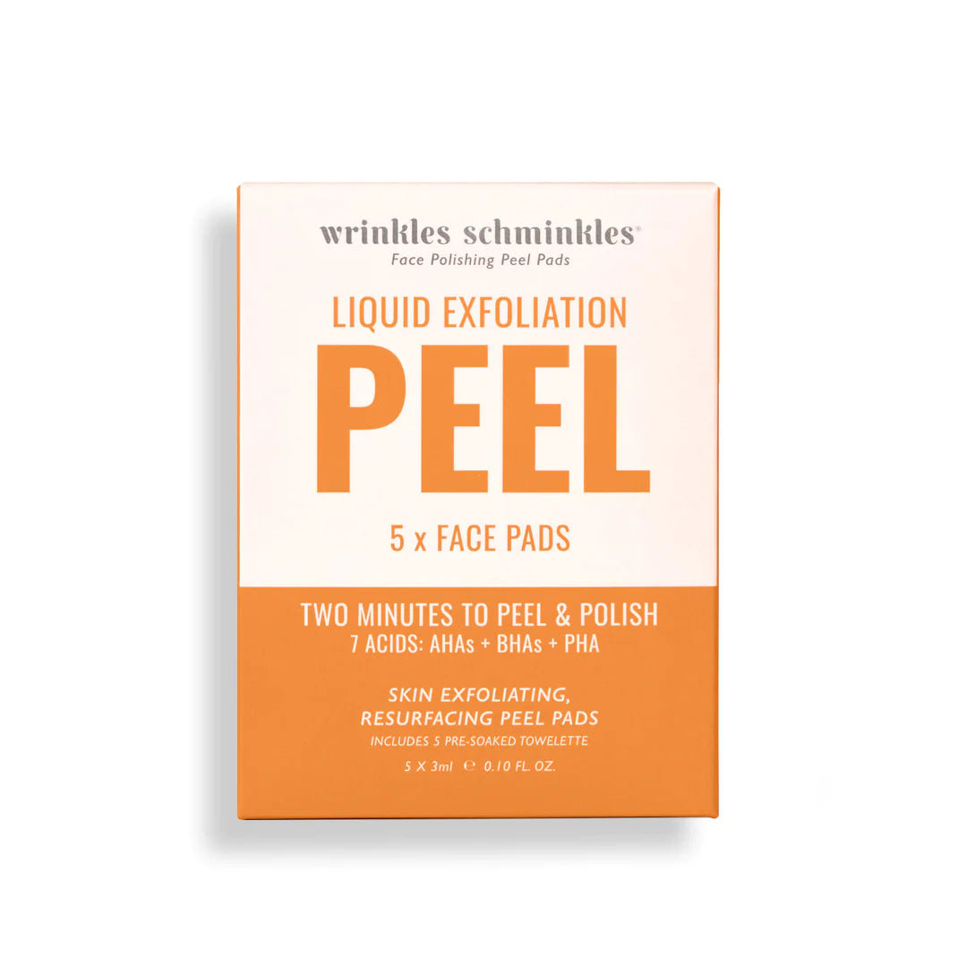 Wrinkle Schminkles Face Polishing Peel Pads Set Of 5 Towelettes