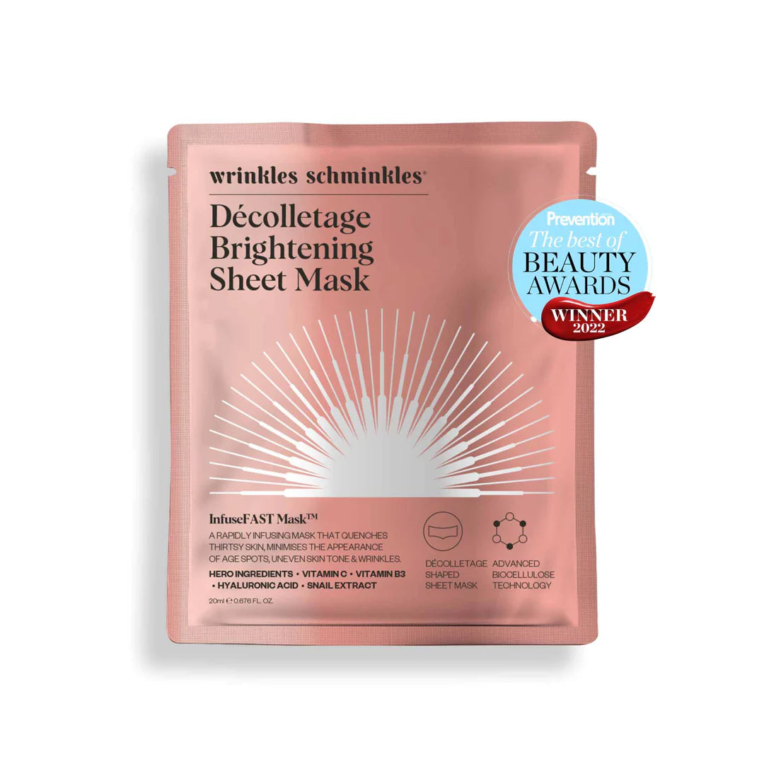 Wrinkle Schminkles Decolletage Brightening Sheet Mask Single