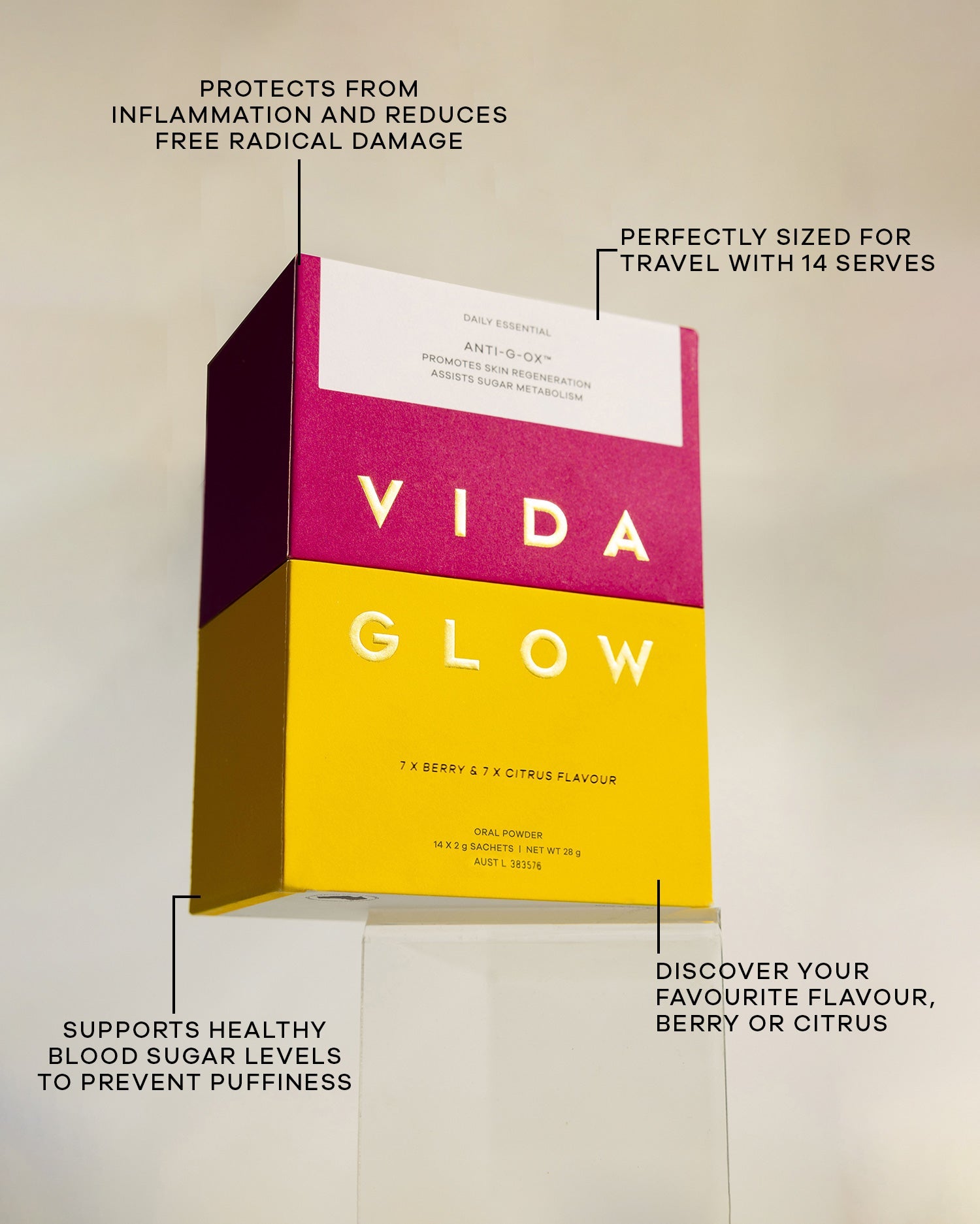 Vida Glow Anti-G-Ox Mixed Trial Pack 14 Serves